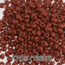 Бисер Чехия " GAMMA" круглый 3 10/ 0 2. 3 мм 5 г 1- й сорт C125 коричневый ( 13600 ) 