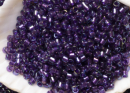 Бисер Япония MIYUKI Delica цилиндрический 11/0 5г DB-1756 искрящийся пурпурный аметист радужный с цветной линией